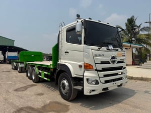 HINO FM2P 380 HP ปี 66 ไมล์ 53,761 km. #พื้นเรียบ แม่+ลูก #LEK 1247-1248