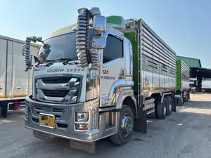 ISUZU FXZ 360HP หน้า GIGA ปี 2565 ไมล์ 208,467 KM. #แม่-ลูกดั้มเกษตร กระบะอลูมิเนียม พื้นเลส  #LEK1231 - 1241