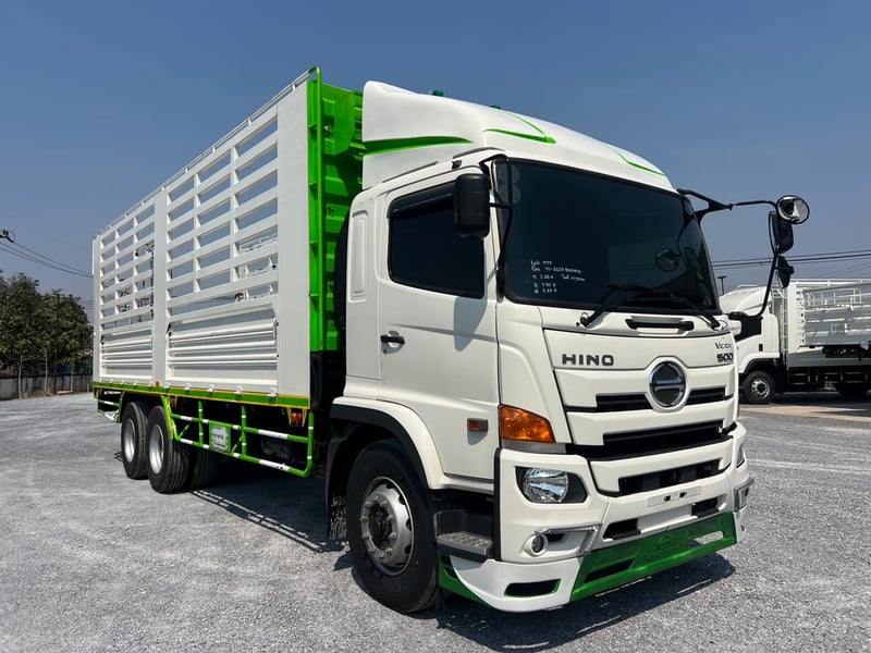 HINO FL8J 260HP ปี66 ไฟใหม่ ไมล์ 167,715 KM. #กระบะคอกเหล็กยาว 7.80 #LEK1179 