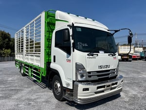 ISUZU FRR 210 HP ปี 66 ไมล์ 321,816  KM. #6ล้อล่องกระบะเหล็ก #LEK1125