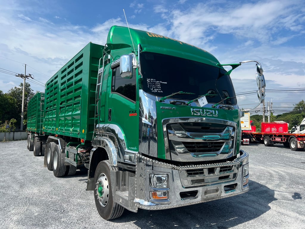 lSUZU FXZ 360 หน้า GIGA ปี 66 เลขไมล์เพียง 306,000 KM #กระบะดั้ม PP TRUCK กระบะเหล็กกึ่งเกษตร #LEK951-952 