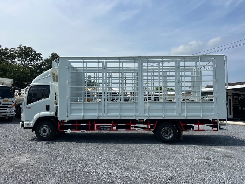 ISUZU FRR 210 HP ปี66 ไมล์ 27,000 KM. #6ล้อคอกเหล็กแผงสูง เปิดได้รอบด้าน #LEK 1072 