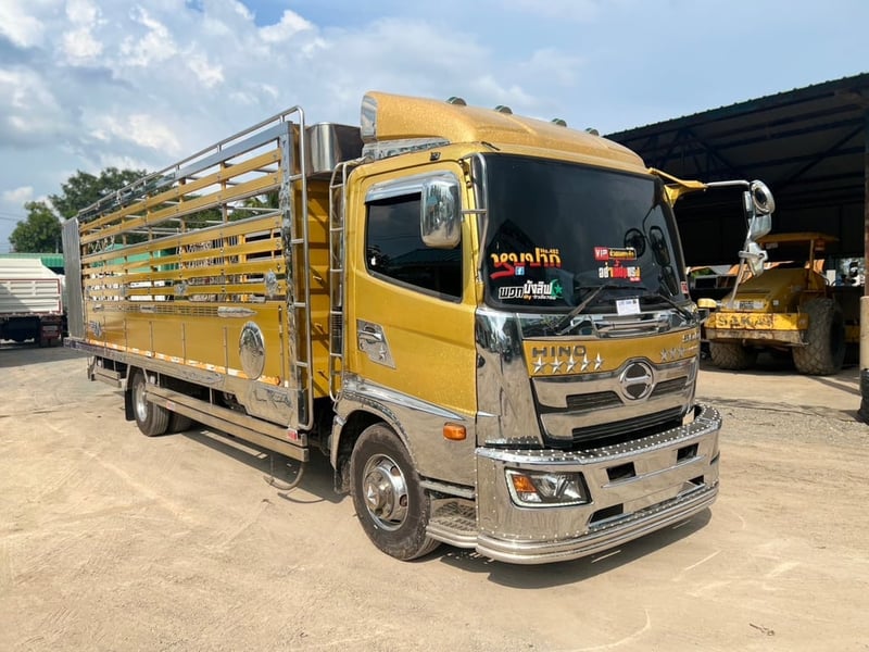  HINO FC9J 210 HP ไมล์ 290,000 KM.  #รถวัวกระบะอลูมิเนียม #LEK1066