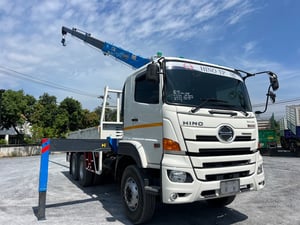 ็HINO FM1A 344 แรงม้า ปี 66 ไมล์แท้แค่ 13,000 KM. #10ล้อเครน XCMG 6.5 ตัน (4 ปลอก 3 ชัก) #LEK1058 