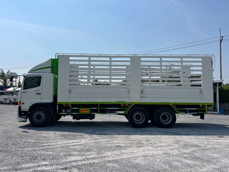HINO FL8J 260HP ปี66 ไฟใหม่ ไมล์ 167,715 KM. #กระบะคอกเหล็กยาว 7.80 #LEK1179 