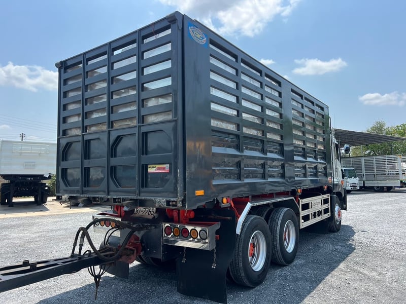 HINO FM2P 380 ปี67 ไมล์ 188,405 km. #พ่วงแม่ลูก ดั้มเกษตร กระบะเหล็ก #Lek1203-1204 