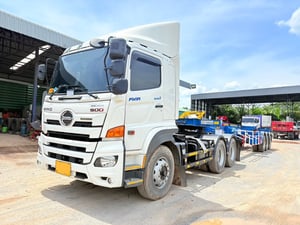 HINO FM1A 344 HP ปี66 ไมล์ 167,035 km. #หัวลากพร้อมหาง wafa 3คาน 12.50 ม. ล้ออลูมิเนียม #LEK964,936
