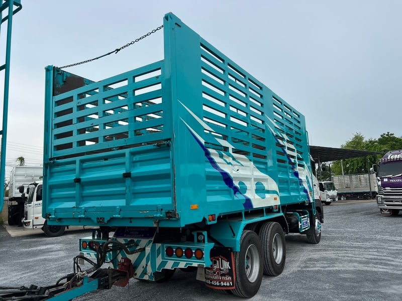 HINO FM1A 344 HP ปี 66 ไมล์ 150,000 กม. #10ล้อพ่วง แม่ลูกกระบะดั้มเกษตร ต่ออู่หมั่นกิจ UMK 7 รั้ว #LEK1254-1255  