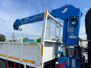 ็HINO FM1A 344 แรงม้า ปี 66 ไมล์แท้แค่ 13,000 KM. #10ล้อเครน XCMG 6.5 ตัน (4 ปลอก 3 ชัก) #LEK1058 