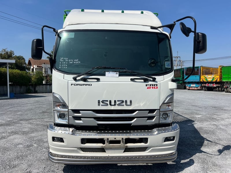 ISUZU FRR 210 HP ปี 66 ไมล์ 321,816  KM. #6ล้อล่องกระบะเหล็ก #LEK1125