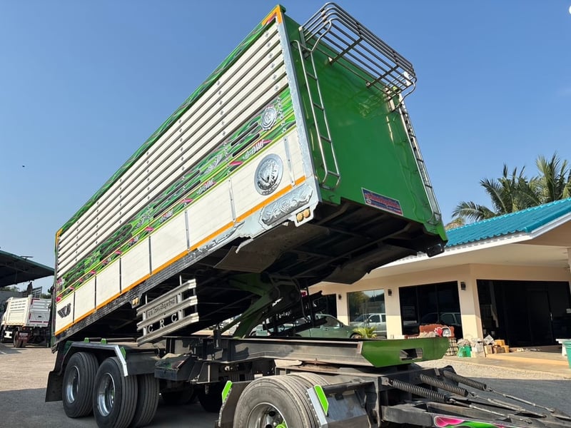 ISUZU FXZ 360HP หน้า GIGA ปี 2565 ไมล์ 208,467 KM. #แม่-ลูกดั้มเกษตร กระบะอลูมิเนียม พื้นเลส  #LEK1231 - 1241