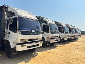 ISUZU FVM 230HP ปี46 #รถตู้ผ้าใบ ยาว6.30 