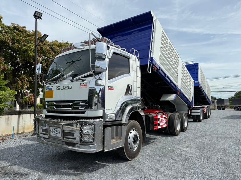 ISUZU FXZ 360HP  ปี65 ไมล์ 264,000km. #10ล้อพ่วงดินกระบะเวียงชัย #LEK 814-787 