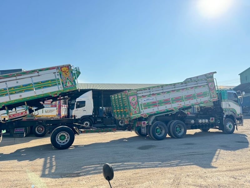 ISUZU FXZ 360 HP ปี 60 ไมล์ 667,000 กม. #กระบะดั้มอลูมิเนียม วิ่งดิน กระบะ ST ##LEK1077-1078