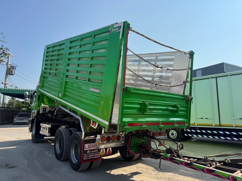 ISUZU FXZ 360 HP ปี 66 ไมล์ 500,000 KM. #พ่วงแม่ลูกกระบะดั้มอู่สหกิจ สแตนเลส #Lek1200-1201