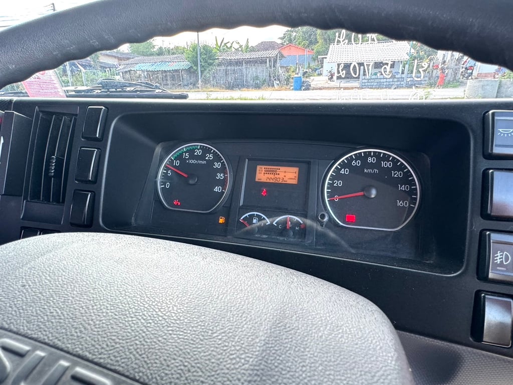 ISUZU FRR 210HP ปี65 ไมล์ 144,000 km. #6ล้อเครนกระบะเหล็ก #LEK 682