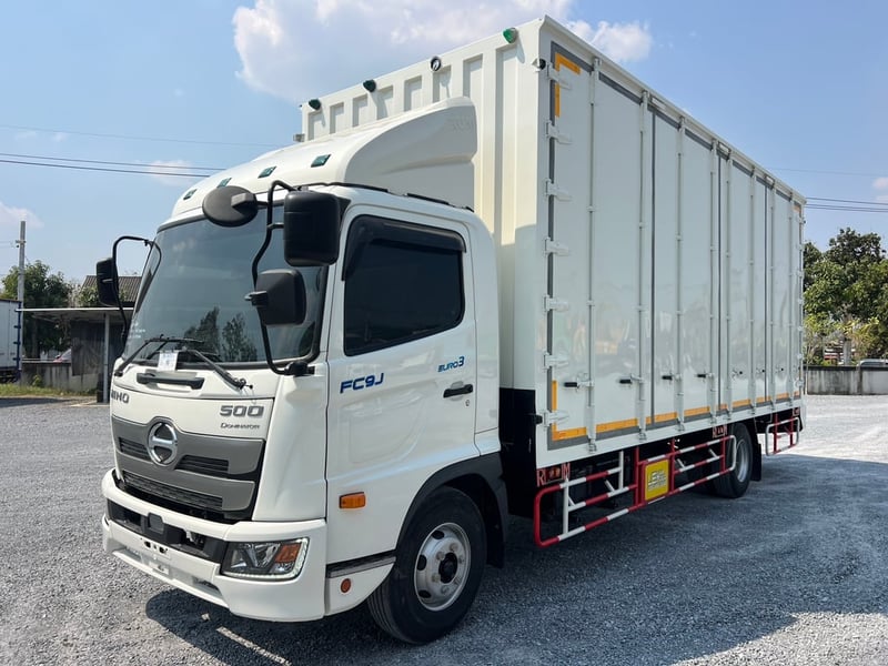 HINO FC9J 175 HP ปี 65 ไมล์ 26,567 KM. #ตู้ 10 บานเปิดรอบ ยาว 6.60 เมตร #LEK1073