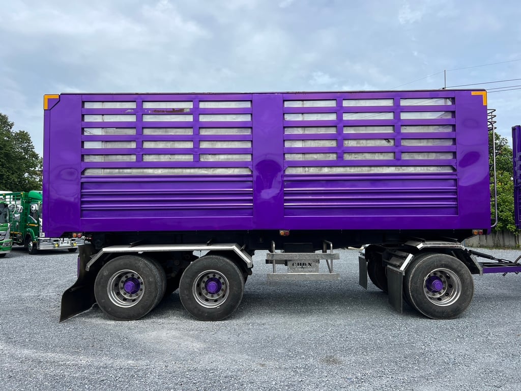 HINO FM2P 380HP ปี65 ไมล์ 188,000 KM. #10ล้อพ่วงกระบะเหล็กดั้มเกษตร #LEK568,569