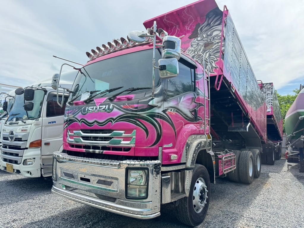 ISUZU FXZ 360 ปี63 ไมล์ 362,000km. #รถพ่วงกระบะดั้มสหกิจ อลูมิเนียม#LEK 812-813 ISUZU FXZ 360 ปี63 ไมล์ 362,000km. #รถพ่วงกระบะดั้มสหกิจ อลูมิเนียม#LEK 812-813