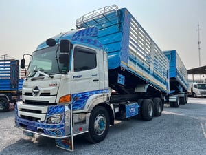 HINO FM2P 380 HP ปี 2566 ไมล์ 170,000 km. #10ล้อพ่วงกระบะเหล็กดั้มเกษตร #LEK586-585 HINO FM2P 380 HP ปี 2566 ไมล์ 170,000 km. #10ล้อพ่วงกระบะเหล็กดั้มเกษตร #LEK586-585