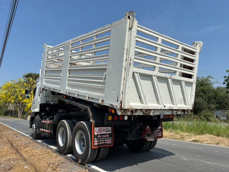 HINO FM1A วิคเตอร์ 344HP ปี 66 ไมล์ 201,404 KM. #กระบะดั้มสามมิตร SMM มีระบบลากพ่วง #LEK1002