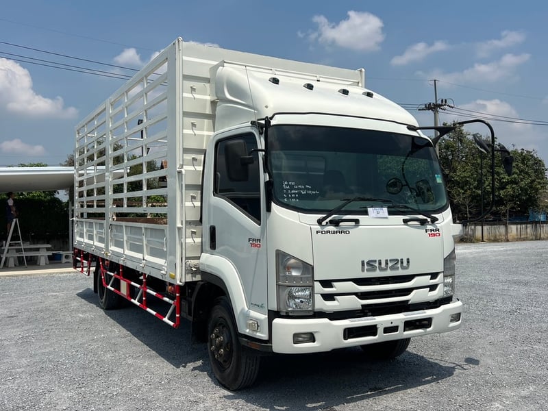  ISUZU FRR 190HP ปี 2564 ไมล์ 152,744 KM #กระบะเหล็กคอกสูง ยาว 6.60 เมตร # LEK1180