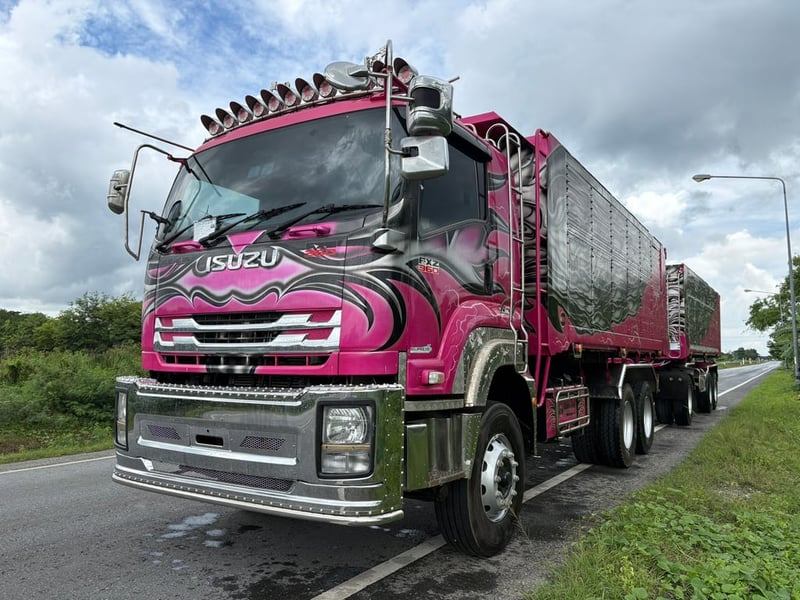 ISUZU FXZ 360 ปี63 ไมล์ 362,000km. #รถพ่วงกระบะดั้มสหกิจ อลูมิเนียม#LEK 812-813