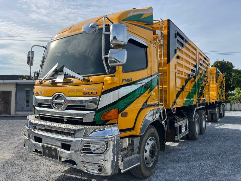 HINO FM1A 344HP ปี 66 ไมล์ 284,400 km. #10ล้อพ่วงเกษตร #LEK939-940