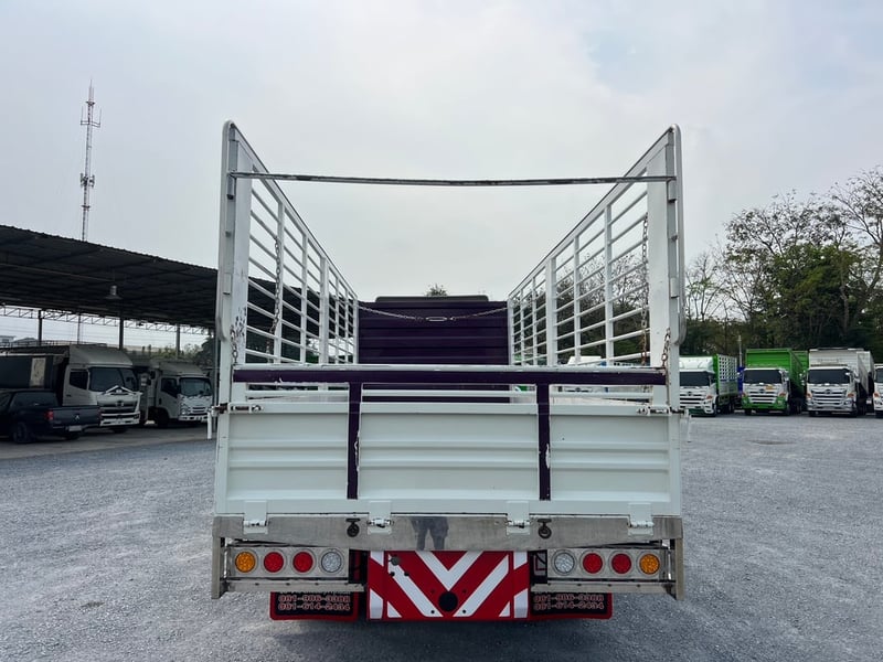 HINO FC9J 210 แรงม้า ปี 2566 ไมล์ 275,000 กม. #8ล้อ กระบะเหล็กเปิดข้าง  ยาว 6.60 เมตร #Lek980 