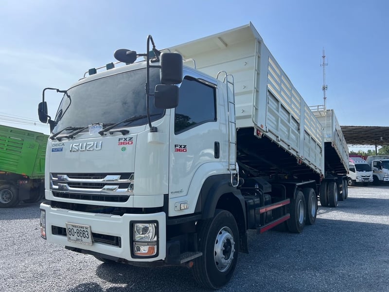ISUZU FXZ 360 HP ปี 65 ไมล์ 88,105 KM.  #แม่ลูกพ่วงกระบะดั้มพนัส (Panus)#LEK 854-643