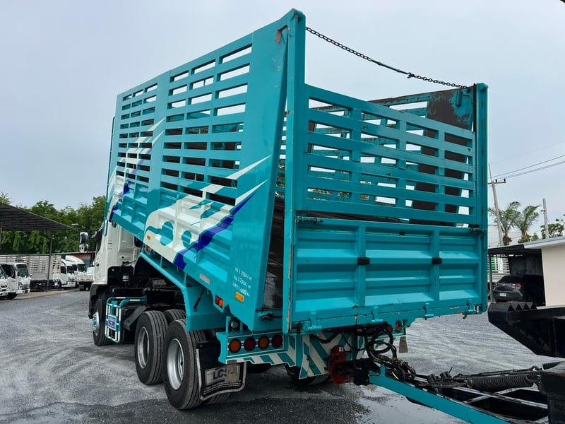 HINO FM1A 344 HP ปี 66 ไมล์ 150,000 กม. #10ล้อพ่วง แม่ลูกกระบะดั้มเกษตร ต่ออู่หมั่นกิจ UMK 7 รั้ว #LEK1254-1255  