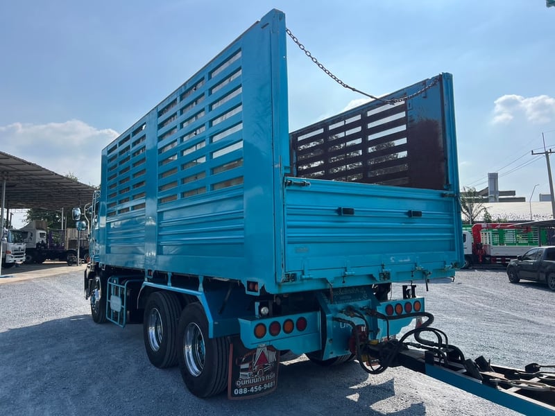 HINO FM1A 344 แรง ปี 66 ไมล์ 252,000 km. #10ล้อแม่ลูกพ่วงดั้มเกษตร #LEK958,1043