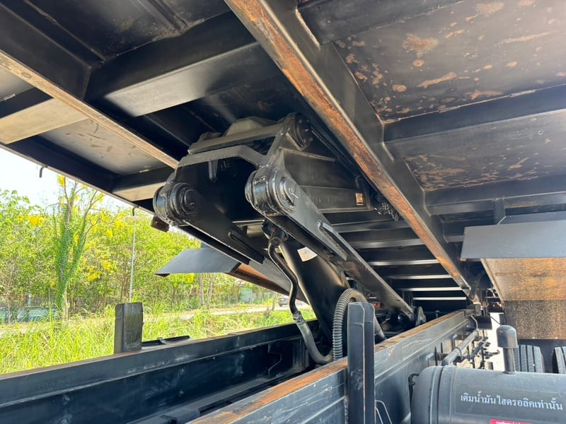 HINO FM1A วิคเตอร์ 344HP ปี 66 ไมล์ 201,404 KM. #กระบะดั้มสามมิตร SMM มีระบบลากพ่วง #LEK1002