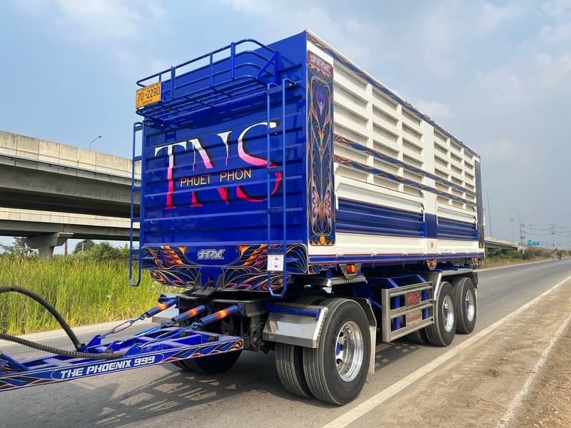 ISUZU FXZ 360 HP ปี 67 ไมล์ 172,951 km #พ่วงแม่ลูกกระบะเหล็กดั้มเกษตร อู่ฟีนิกส์ #LEK1147-1148