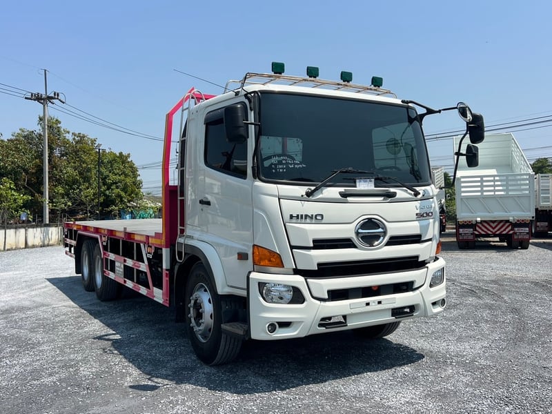 HINO วิคเตอร์ FG8J 240HP ปี65 ไมล์ 85,499 KM. # 10ล้อเพลาเดียวพื้นเรียบ #LEK1068