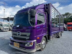 HINO FC9J 210 HP ปี64 ไมล์ 347,000 Km. # กระบะเหล็กยาว 6.60  ม.#LEK 737