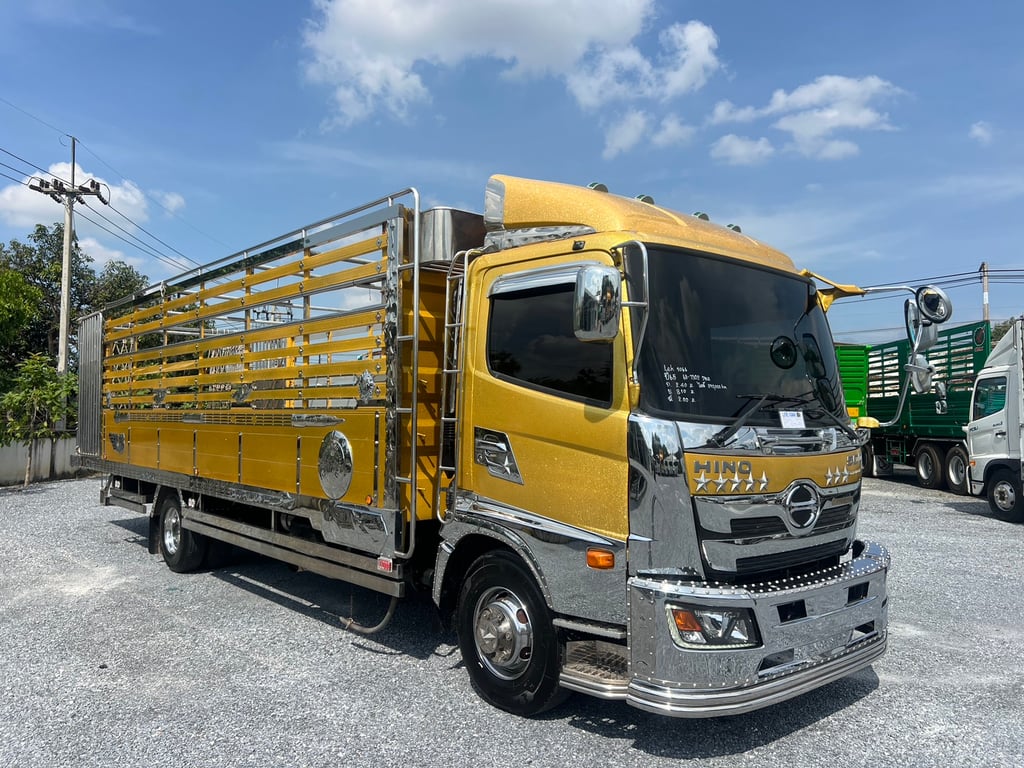  HINO FC9J 210 HP ไมล์ 290,000 KM.  #รถวัวกระบะอลูมิเนียม #LEK1066