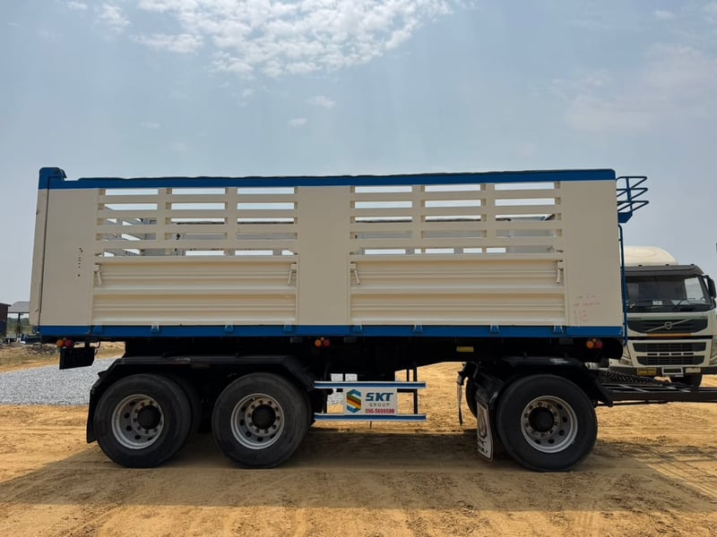  ลูกพ่วง3คาน ปี65 #กระบะดั้มเหล็ก SKT 5รั้ว #LEK852- L99