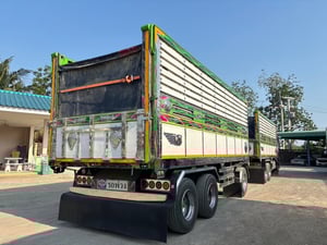 ISUZU FXZ 360HP หน้า GIGA ปี 2565 ไมล์ 208,467 KM. #แม่-ลูกดั้มเกษตร กระบะอลูมิเนียม พื้นเลส  #LEK1231 - 1241