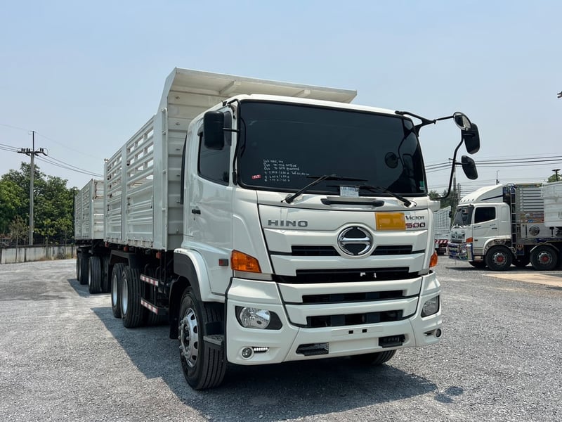 HINO FM1A 344HP แม่ปี 65 ลูกพ่วงสามมิตร ปี 2566 ไมล์ 201,404 KM. #แม่ลูก-กระบะดั้มสามมิตร SMM #LEK1002 ,719 