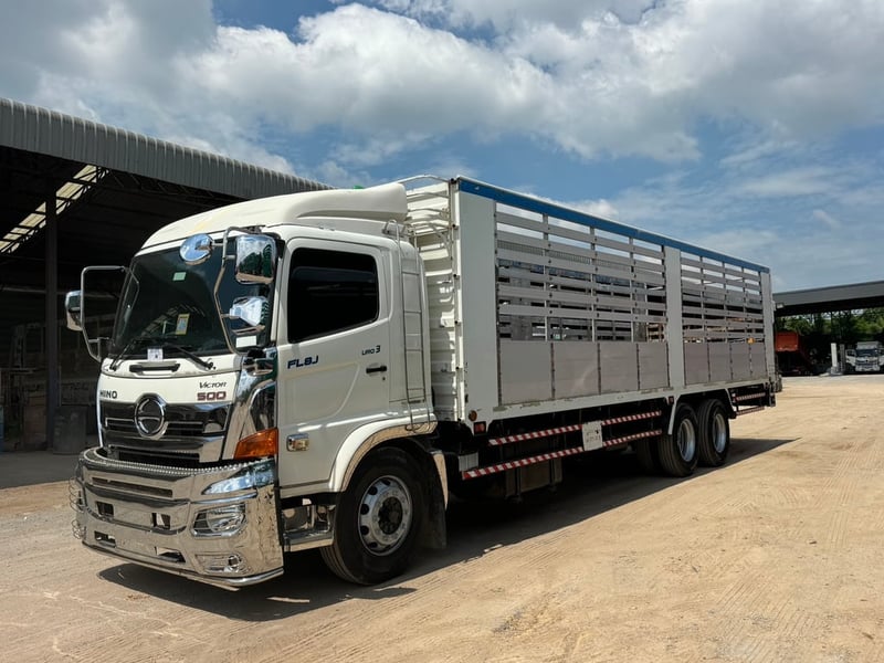 HINO FL8J 260 ปี 62 #กระบะอลูมิเนียมพลาเดียว 
