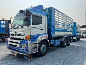 HINO FM2P 380 HP ปี 2566 ไมล์ 170,000 km. #10ล้อพ่วงกระบะเหล็กดั้มเกษตร #LEK586-585 HINO FM2P 380 HP ปี 2566 ไมล์ 170,000 km. #10ล้อพ่วงกระบะเหล็กดั้มเกษตร #LEK586-585