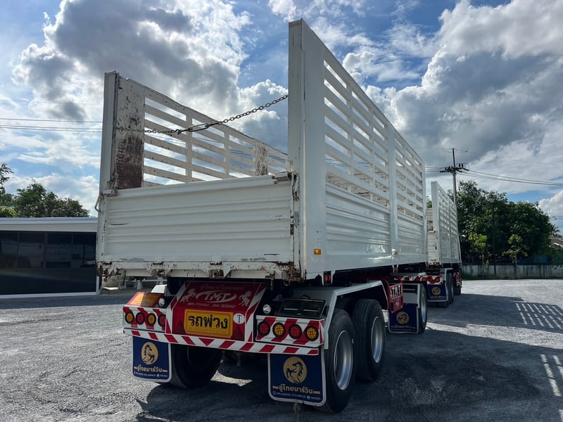  Hino FM1A 344 HP ปี 66 ไมล์น้อย 102,000 KM. #แม่ลูกดั้มพ์เกษตร กระบะเหล็กอู่ไทยมาวิน #LEK1272-1273