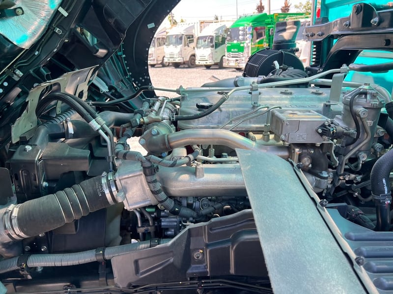 HINO FL1A 344 HP ปี 66 ไมล์ 213,500 km. #12 ล้อดั้ม กระบะดั้มเกษตร แผงสูง ##LEK1095