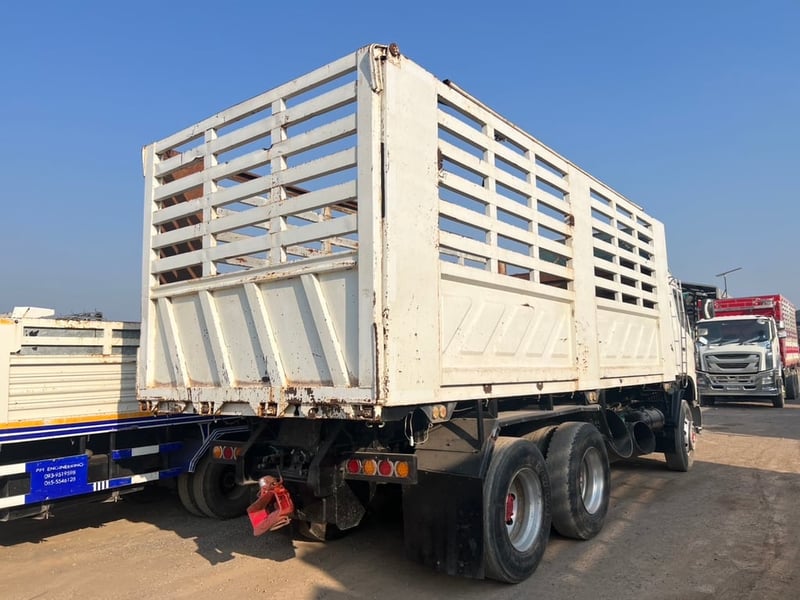 HINO MEGA FM1A 344 HP ปี 55 ไมล์ 423,000 km. #กระบะดั้มคอกสูง #LEK888