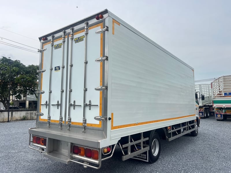 HINO FC9J 210 HP ปี 66 ไมล์แค่ 974 Km.  #รถตู้เย็นสแตนเลส ยาว 6.60 ม.#LEK 881