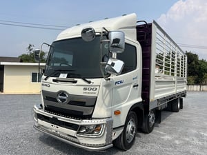 HINO FC9J 210 แรงม้า ปี 2566 ไมล์ 275,000 กม. #8ล้อ กระบะเหล็กเปิดข้าง  ยาว 6.60 เมตร #Lek980 