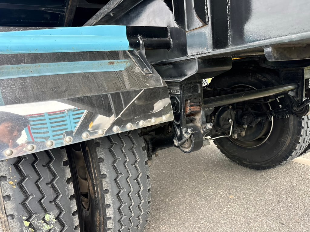 ISUZU FXZ 360HP ไมล์ 56,449km. #10ล้อพ่วงดิน กระบะดั้มอลูมิเนียม อู่ ST #