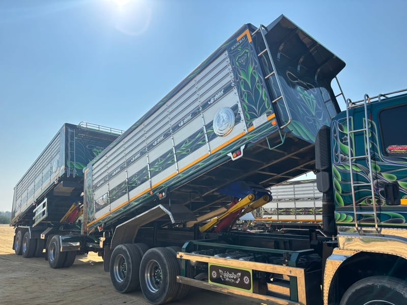 ISUZU FXZ 360 HP ปี 67 น้องเขียวเทา ไมล์ 110,076 km # กระบะดั้มอลูมิเนียม กระบะอู่ซุ่นซัย #LEK1150-1151 ISUZU FXZ 360 HP ปี 67 น้องเขียวเทา ไมล์ 110,076 km # กระบะดั้มอลูมิเนียม กระบะอู่ซุ่นซัย #LEK1150-1151