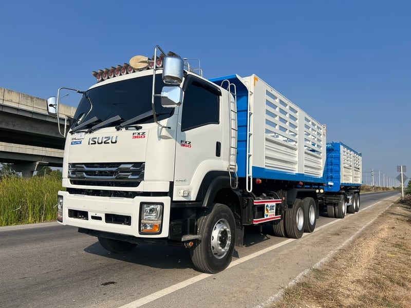  ISUZU FXZ 360 ปี65 ไมล์ 33,000 KM. #พ่วงแม่ลูก  #LEK353-852